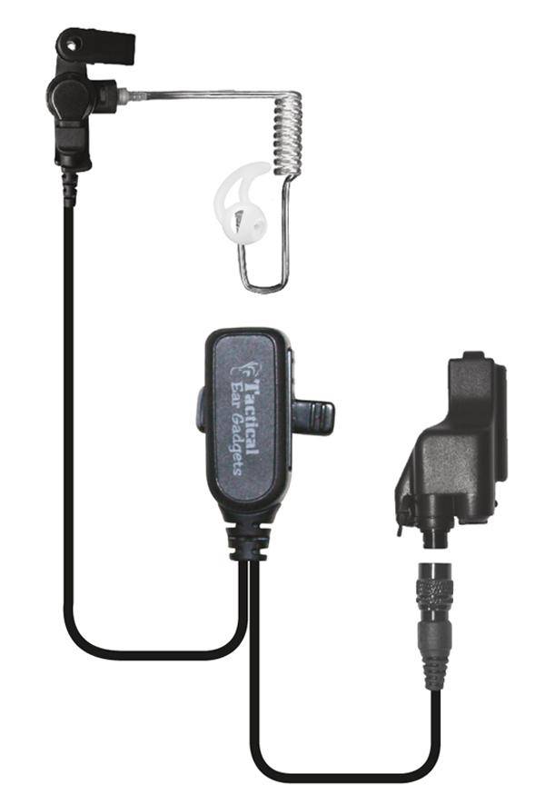 Hawk EP1323QR Quick Release Lapel Microphone for Motorola Radios - Perfect for Public Speaking, Presentations & Professional Broadcasts