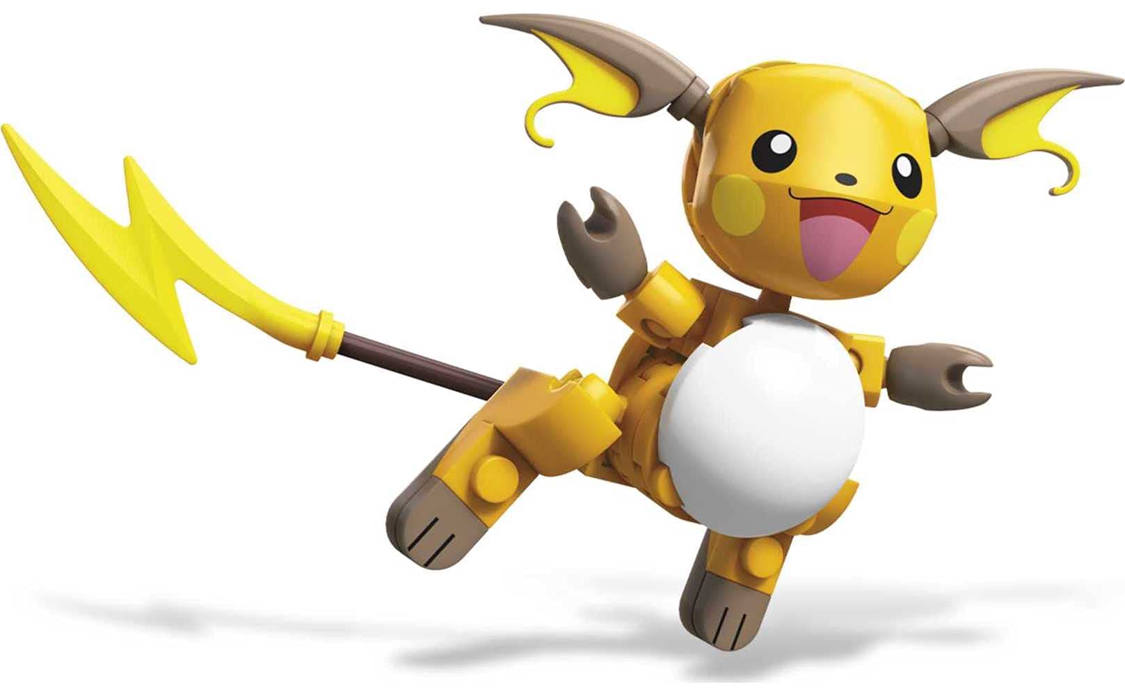 Mega Construx Pokemon Raichu Building Set with Pikachu Evolution Figures - 73-Piece Construction Toy Kit for Kids | Creative Play, Birthday Gift & Collectible Display