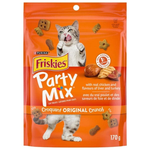Friskies Party Mix Original Crunch Cat Treats - Delicious Crunchy Snacks for Cats - Perfect for Training, Rewards & Playtime
