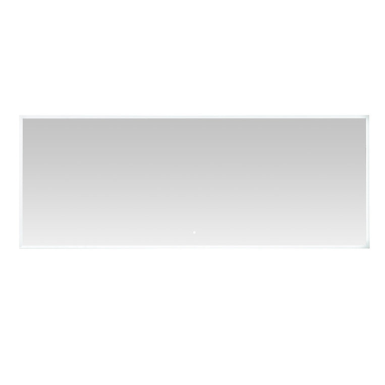 Aquadom Edge 60x32 Inch LED Lighted Bathroom Mirror with Anti-Fog - Modern Vanity Mirror for Makeup & Shaving - Perfect for Home, Hotel, Spa Bathroom Decor