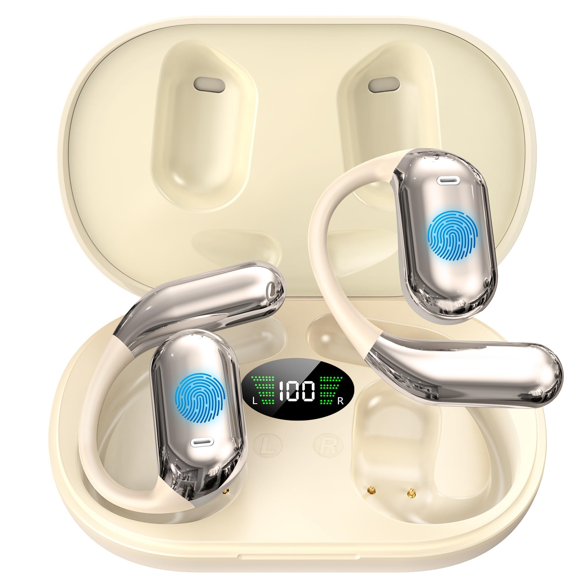 Wireless Earbuds with Real-Time AI Language Translation - 3-in-1 Bluetooth Translator Earbuds, HD Sound & Long Battery Life for Business, Learning & Travel (Black) | No Subscription Fee | Perfect for International Meetings, Language Classes & Global Adventures