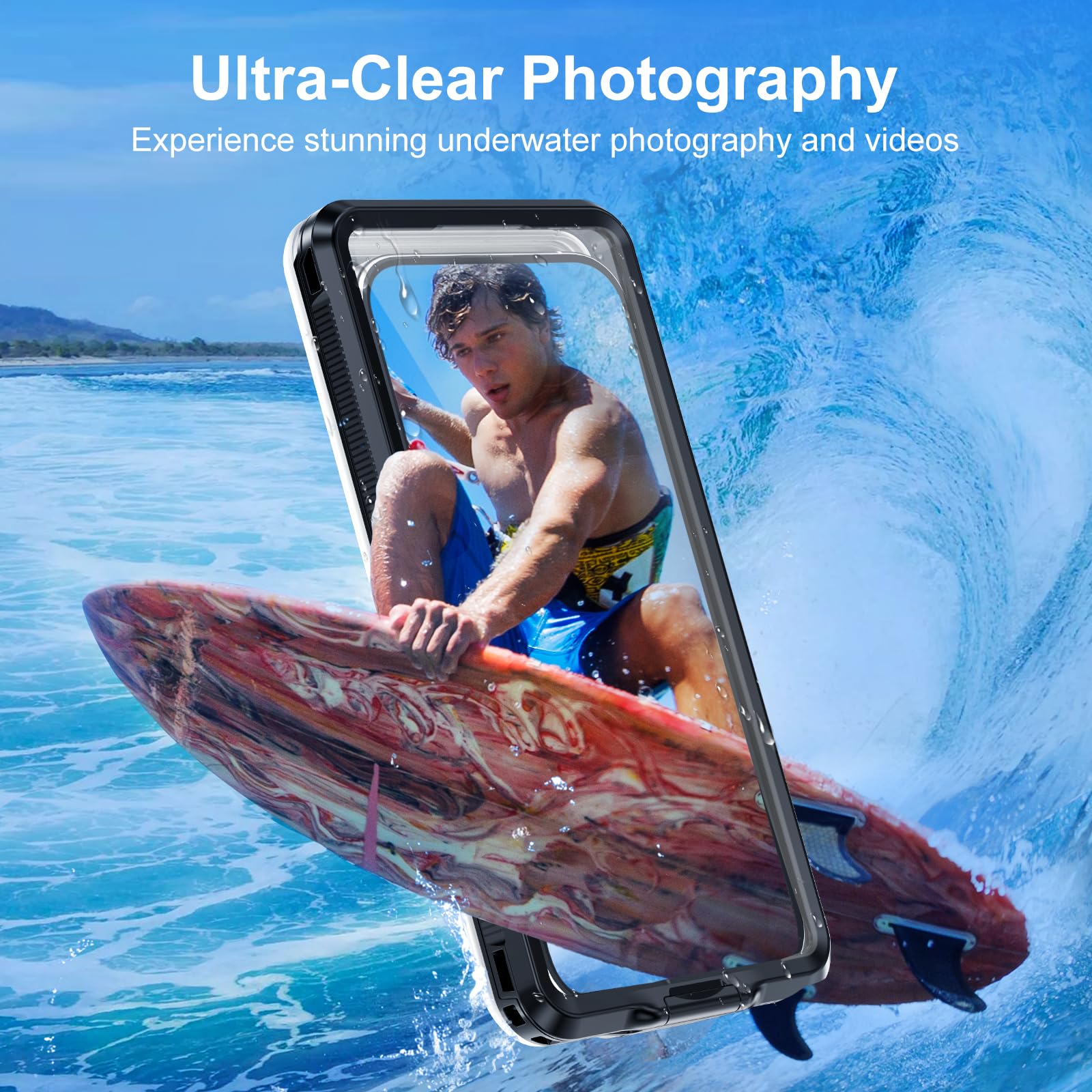 **Beasyjoy Waterproof Phone Case for iPhone 16/15/14/13/12/11 & Samsung S24/S23/S22/Google – Universal 6.9