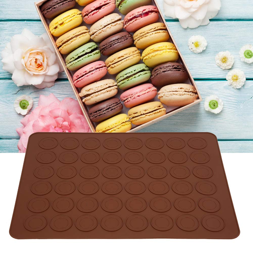 Non-Stick Silicone Macaron Baking Mats - 48 Grids for Perfect Macarons, Cookies & Pastries - Ideal for Home Bakers & Professional Cake Shops - Great for French Macaron Making, Cookie Decorating & Bakery-Style Desserts