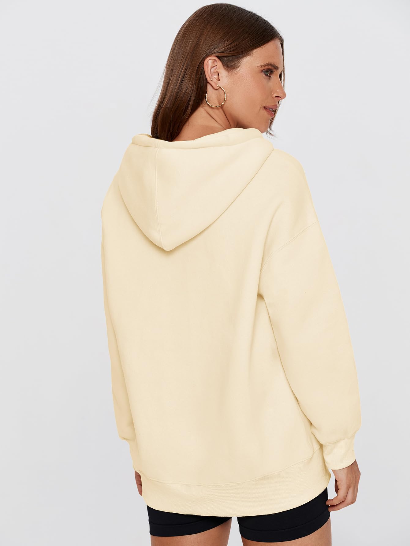 Glamaker Women's Oversized Fleece Hoodie - Cozy Fall Sweatshirt with Pocket, Long Sleeve Pullover for Casual Outfits | Perfect for Lounging, Travel & Streetwear Fashion