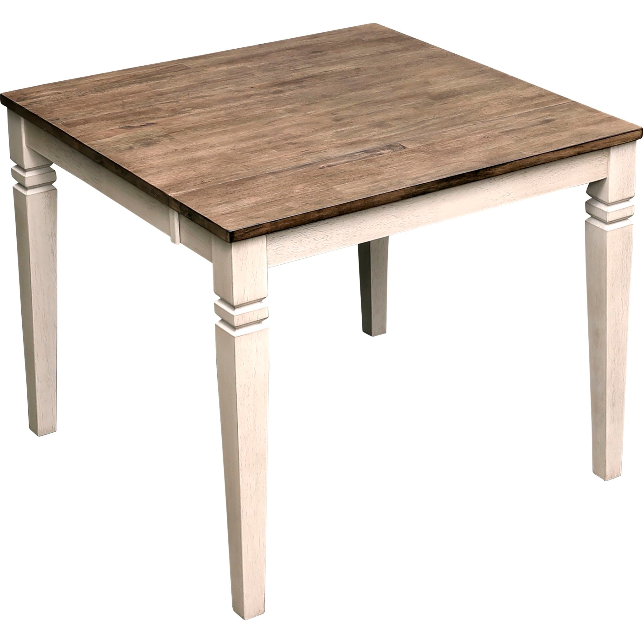Modern Beacon Dining Table - Smoky White & Peppercorn Finish (1562009K) - Perfect for Contemporary Dining Rooms, Kitchen Nooks & Small Space Living