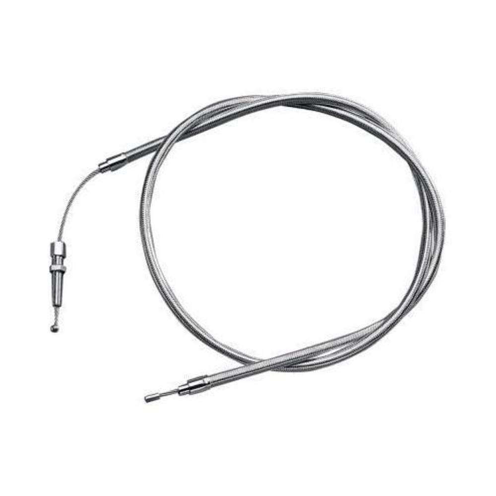 Barnett Performance 102-40-10005 Stainless Steel Clear-Coated Clutch Cable for Indian Motorcycles - Durable Replacement Part for Smooth Gear Shifting & Enhanced Riding Experience