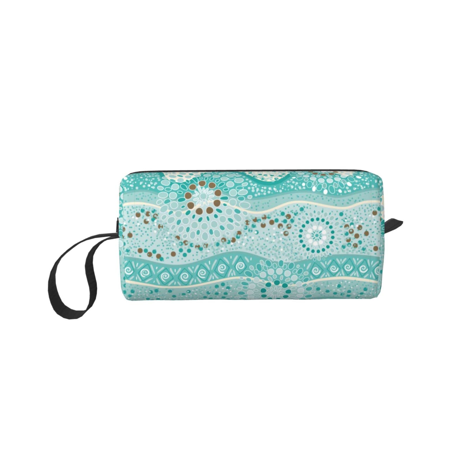 Waterproof Travel Makeup Bag for Women - Portable Cosmetic Pouch with Zipper for Toiletries, Cosmetics & Jewelry - Perfect for Vacation, Gym, Home & Office Organization - Great Gift Idea for Her