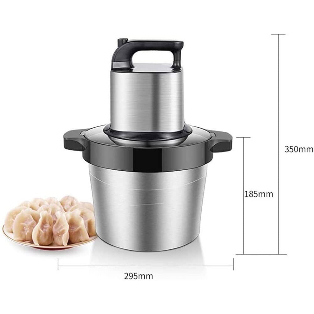 1000W Powerful Electric Food Chopper & Processor - 6L Stainless Steel Bowl for Grinding Meat, Vegetables, Fruits & Nuts - Heavy Duty Kitchen Appliance for Meal Prep, Smoothies & Baking - Perfect for Home Chefs & Restaurants
