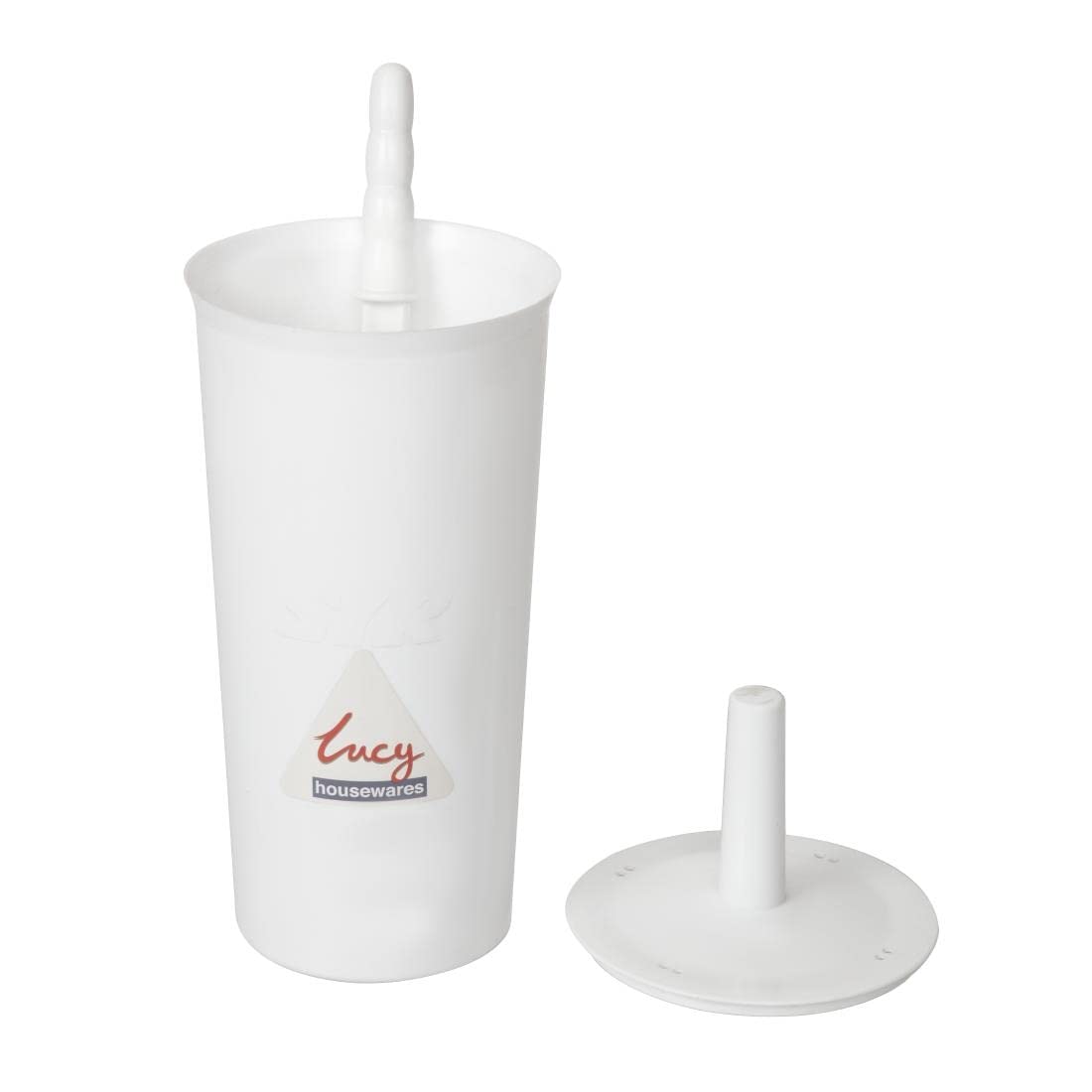 White Toilet Brush and Holder Set - Durable Bathroom Cleaning Tool for Home & Office Use [L569]