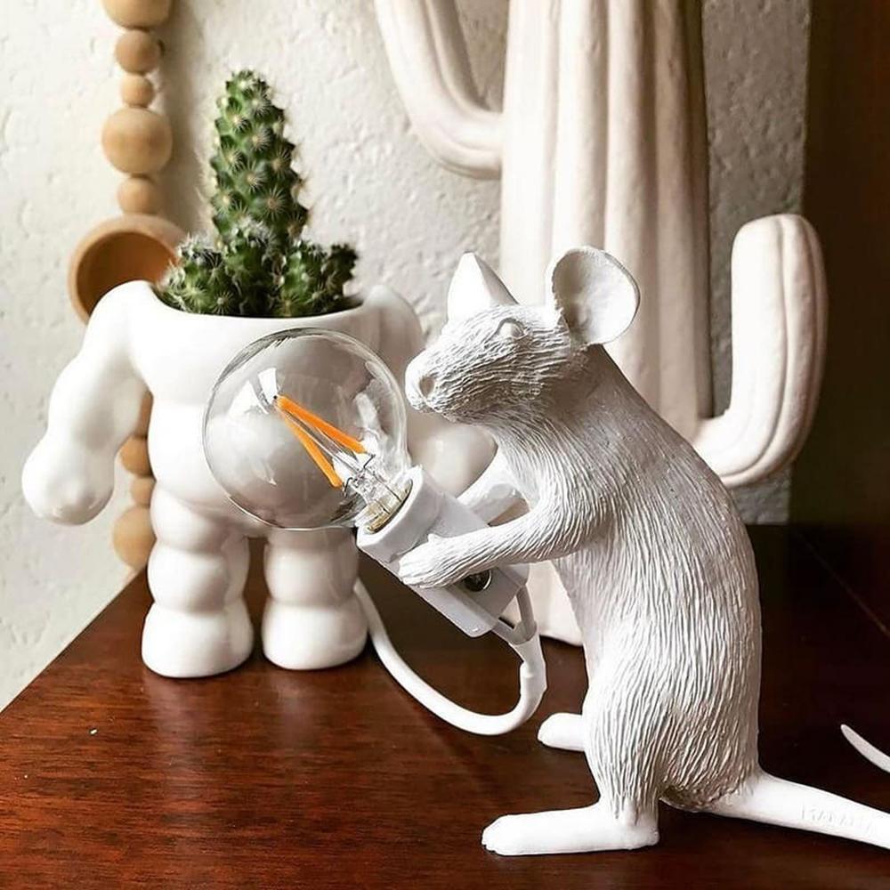 USB Rechargeable Wireless LED Mouse Table Light - Adjustable Brightness for Laptop, Office, Reading & Night Use
