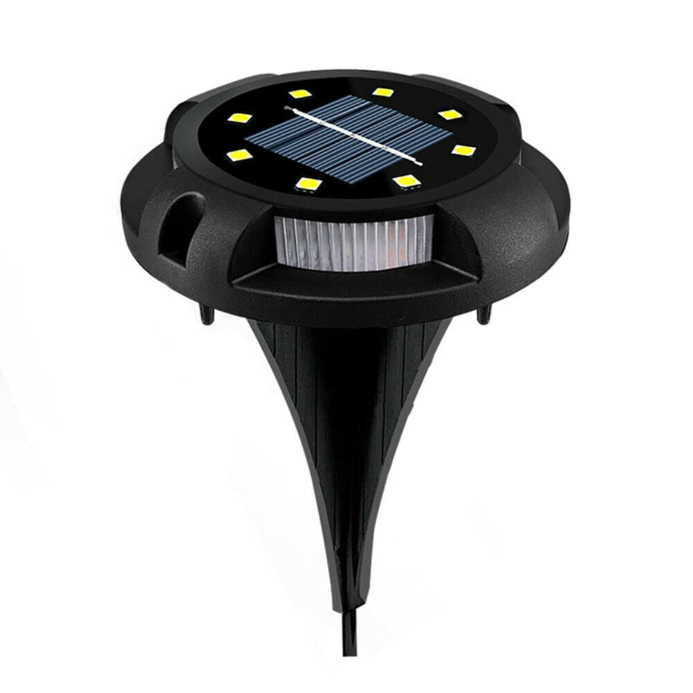 LED Solar Powered Ground Lights - Waterproof Outdoor Garden Path Lighting for Patio, Deck, Lawn & Walkway | Energy-Efficient Landscape Illumination for Backyard, Driveway & Pool Area