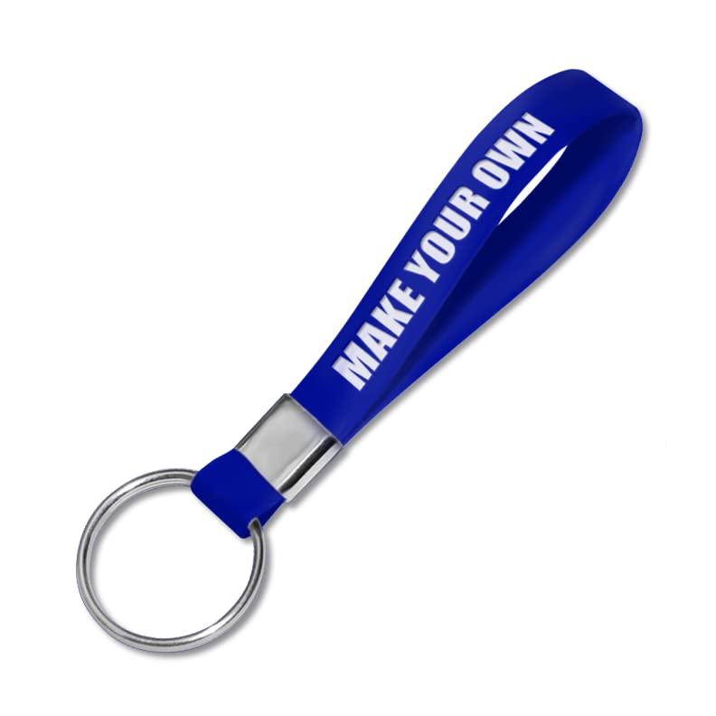 Custom Silicone Loop Keychains - Personalized Bulk Keychains for Events, Fundraisers & Promotions | Durable & Waterproof | Perfect for Trade Shows, Corporate Gifts & Brand Awareness