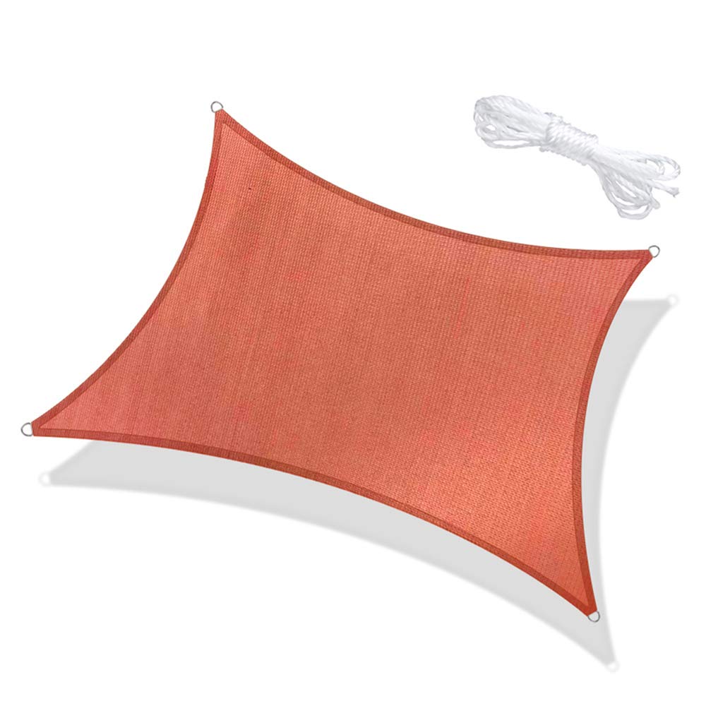 3m x 4m Rectangle Sun Shade Sail - 185g/m² UV Block Outdoor Canopy with 95% Sun Protection, Ventilation & Reinforced Edges for Patio, Garden, Terrace, Poolside, and Parking Areas