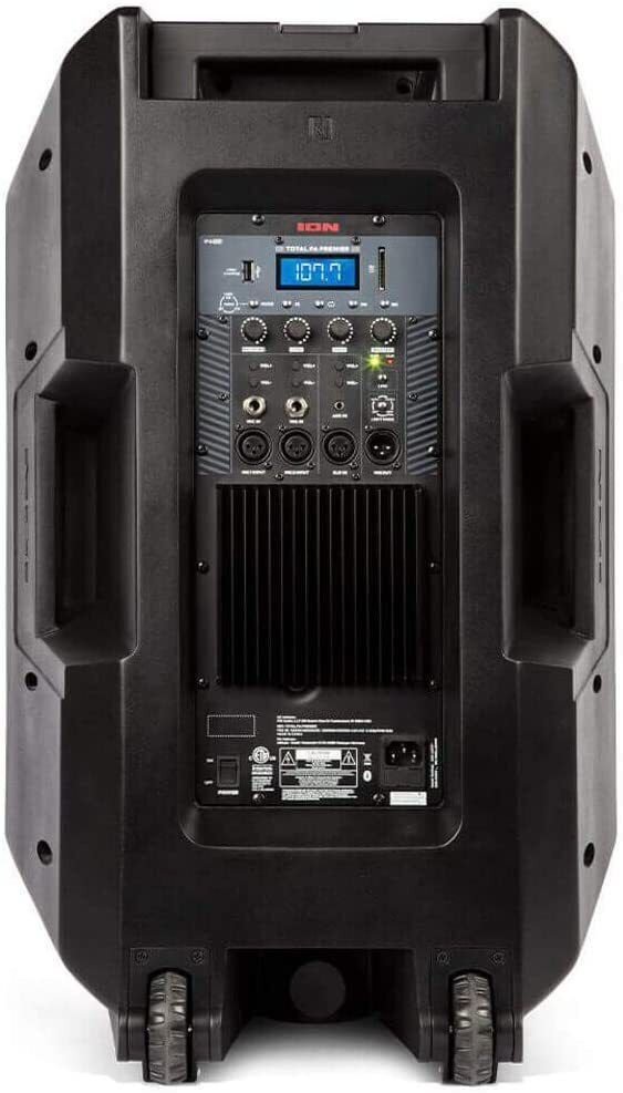 ION Audio Total PA Premier 500W High Power Bi-Amplified Bluetooth PA System with Wireless Mic - Perfect for Outdoor Events, Parties & Live Performances