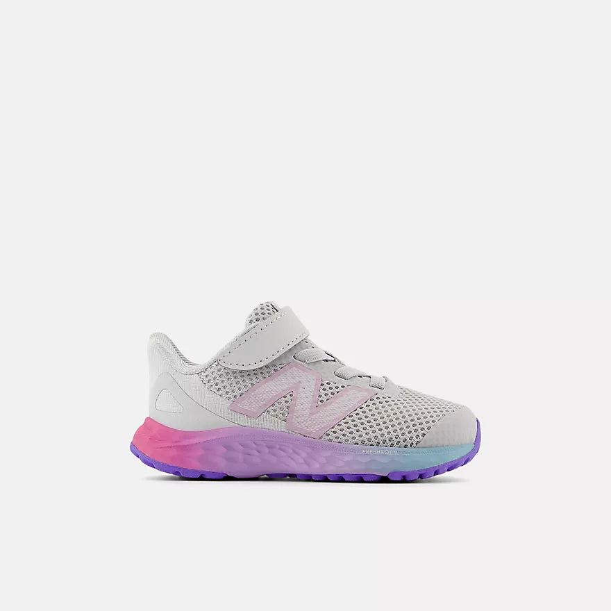 New Balance Grey Matter Fresh Foam Arishi v4 Bungee Lace Toddler Sneakers - Lightweight Running Shoes for Boys & Girls - Perfect for Playground, School & Everyday Wear