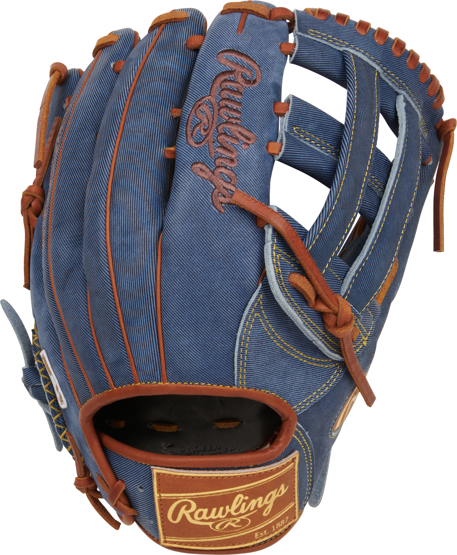 Rawlings Heart of the Hide Pro Denim Series PRO3039 6D Outfield Baseball Glove 12.75