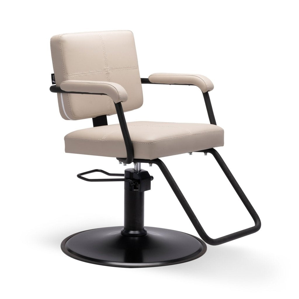 Lanvain ® Blake Styling Chair 63 - Professional Salon Hairdressing Chair with Adjustable Height & Footrest | Perfect for Salon, Barber Shop & Home Styling Station