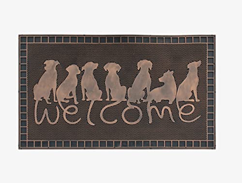 Dog Tail Welcome Bronze