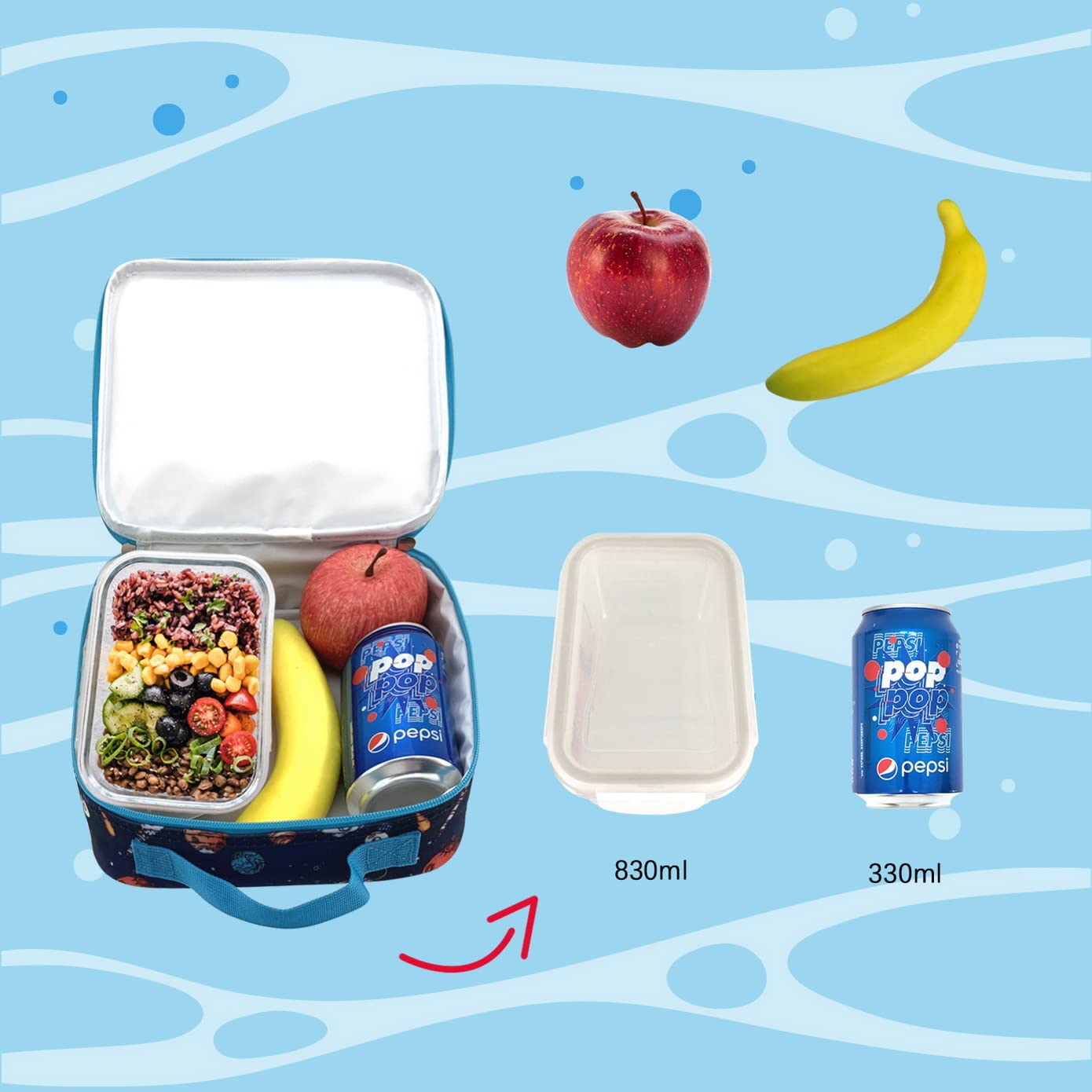 Kids Backpack with Changing Lenticular Design - Durable School Backpack Set with Lunch Box for Boys & Girls - Perfect for School, Travel & Outdoor Adventures