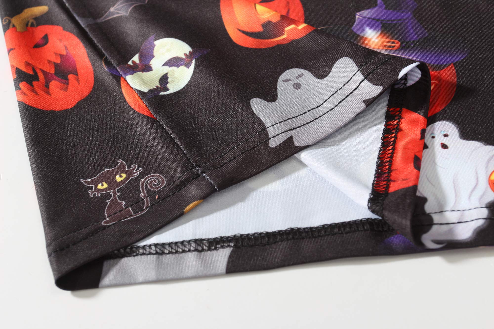 SSLR Men's Halloween T-Shirt - Short Sleeve Skeleton & Pumpkin Graphic Tee for Casual Wear, Halloween Parties & Costume Outfits