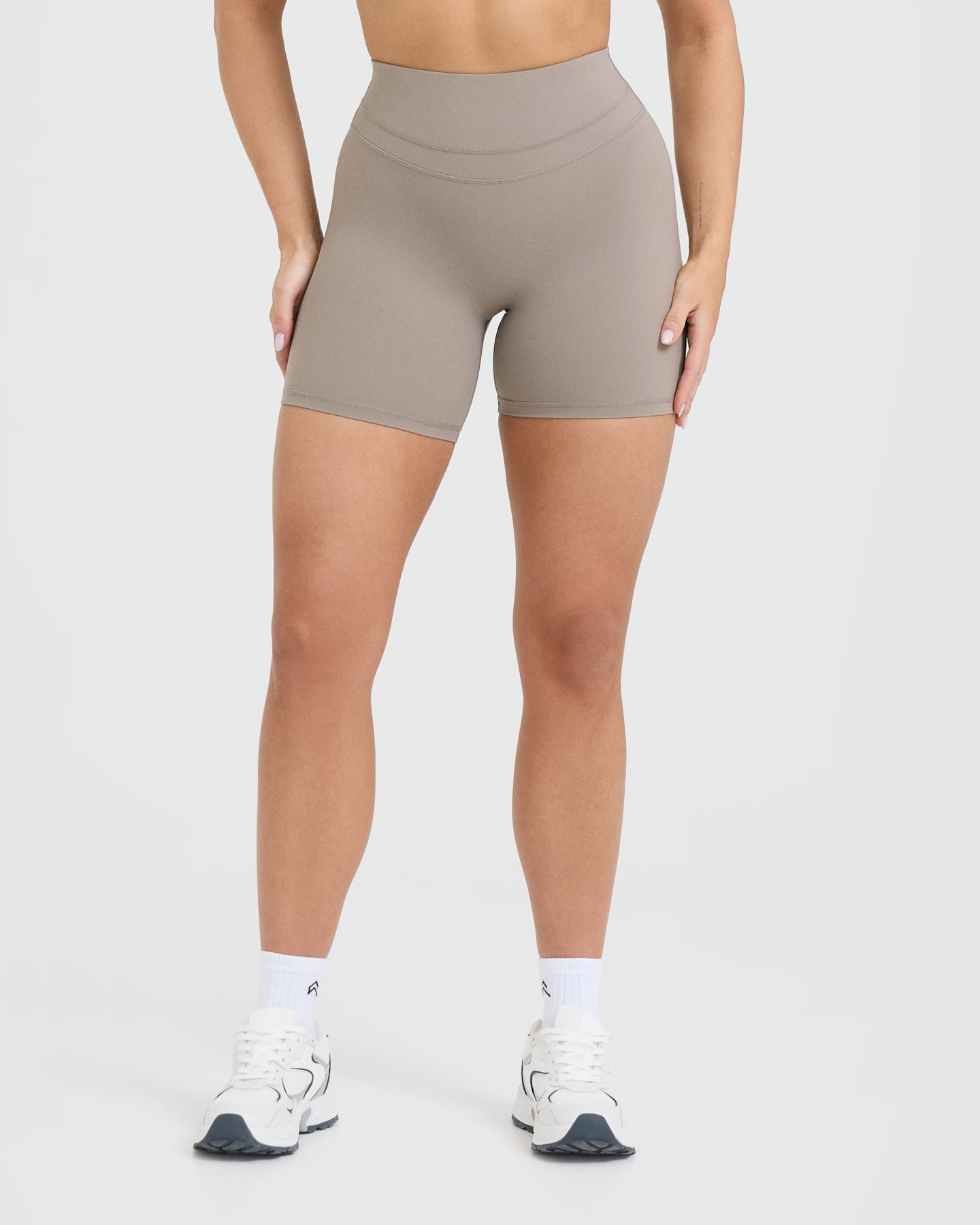 High Waisted Shorts for Women - Soft Minky Fabric, Comfortable & Stretchy, Size 6 | Perfect for Yoga, Gym Workouts & Summer Casual Wear