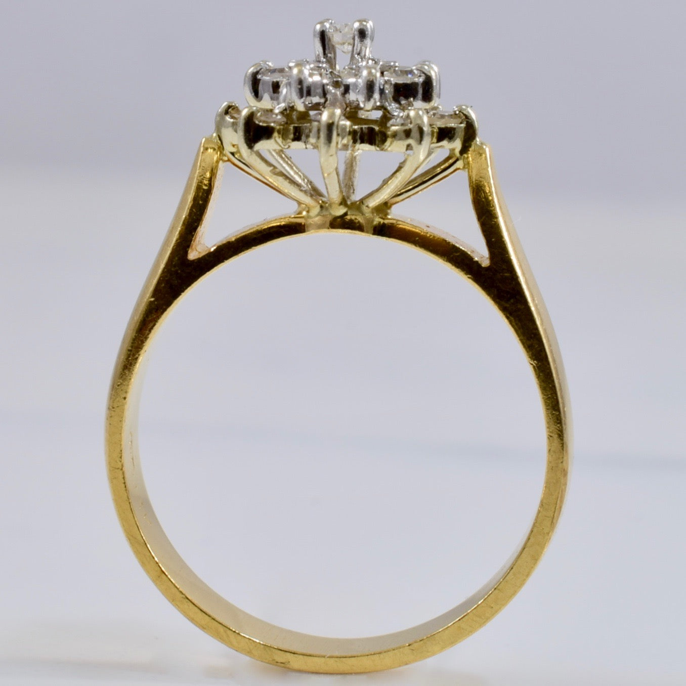 0.25 Carat Diamond Cluster Ring for Women - Size 6 | Elegant Wedding, Engagement & Anniversary Jewelry Gift | Perfect for Bridal, Party & Special Occasions