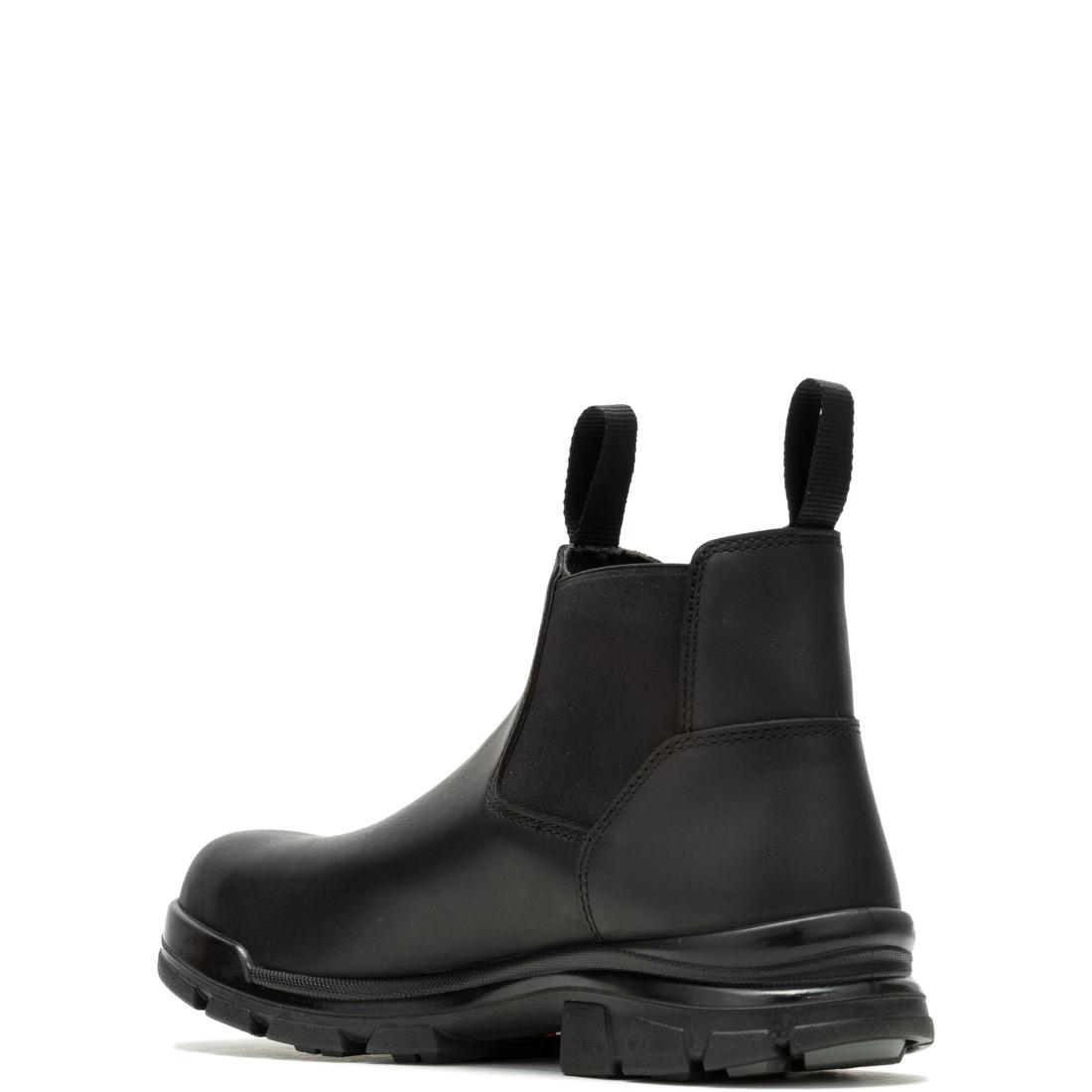 DuraShocks® SR Icon Soft Toe Romeo Chelsea Work Boot for Men - Black Slip Resistant Safety Shoes for Construction, Warehouse & Outdoor Work