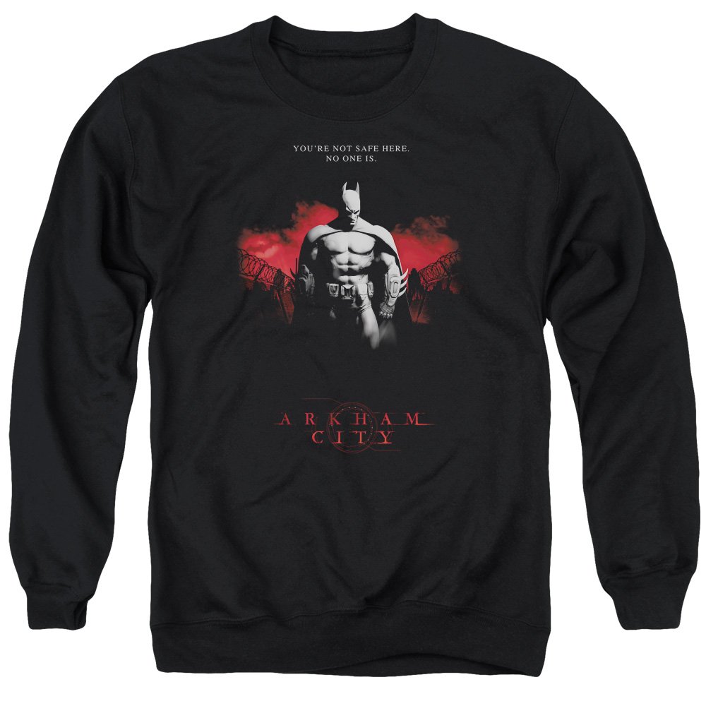 Arkham City Standing Strong Unisex Crewneck Sweatshirt for Men & Women | Comfortable Cotton Pullover Hoodie | Perfect for Gaming, Cosplay & Casual Wear