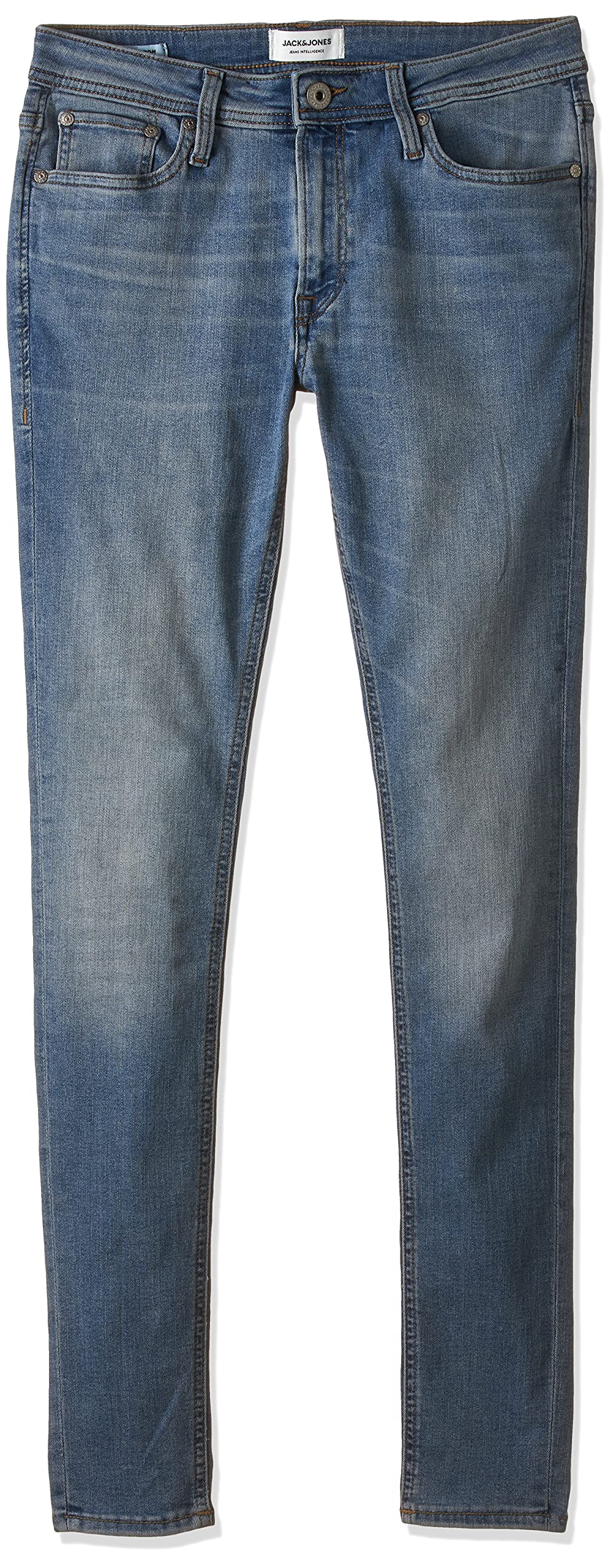 Jack & Jones Men's Jjitom Jjoriginal Am 815 Spray-On Skinny Jeans for Men - Slim Fit Stretch Denim Pants, Perfect for Casual Wear, Night Out & Street Style Fashion