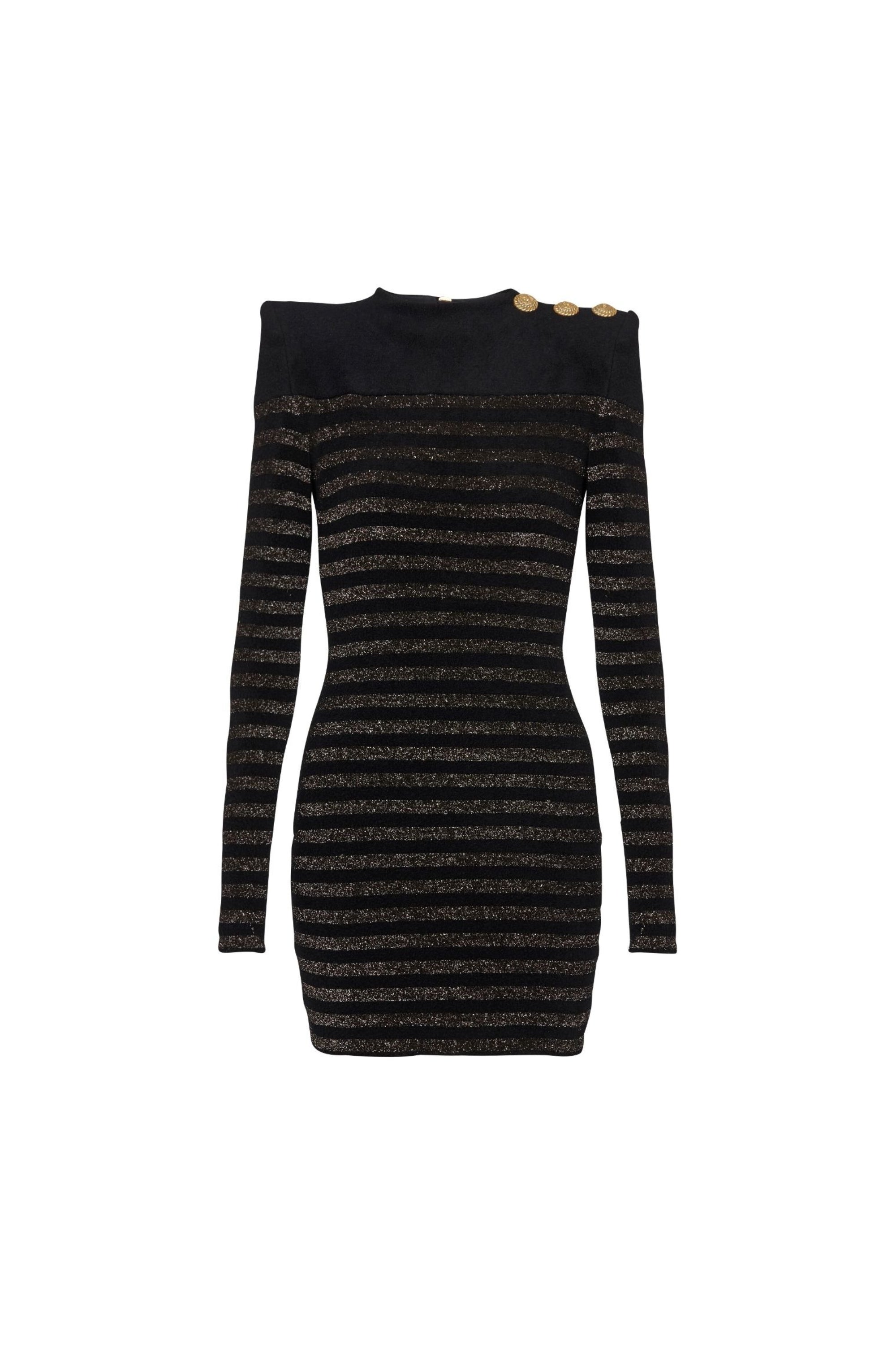 CARLIN JERSEY STRIPE LONG SLEEVE MINI DRESS IN BLACK | Women's Fashion Casual Dress for Party, Date Night & Office Wear