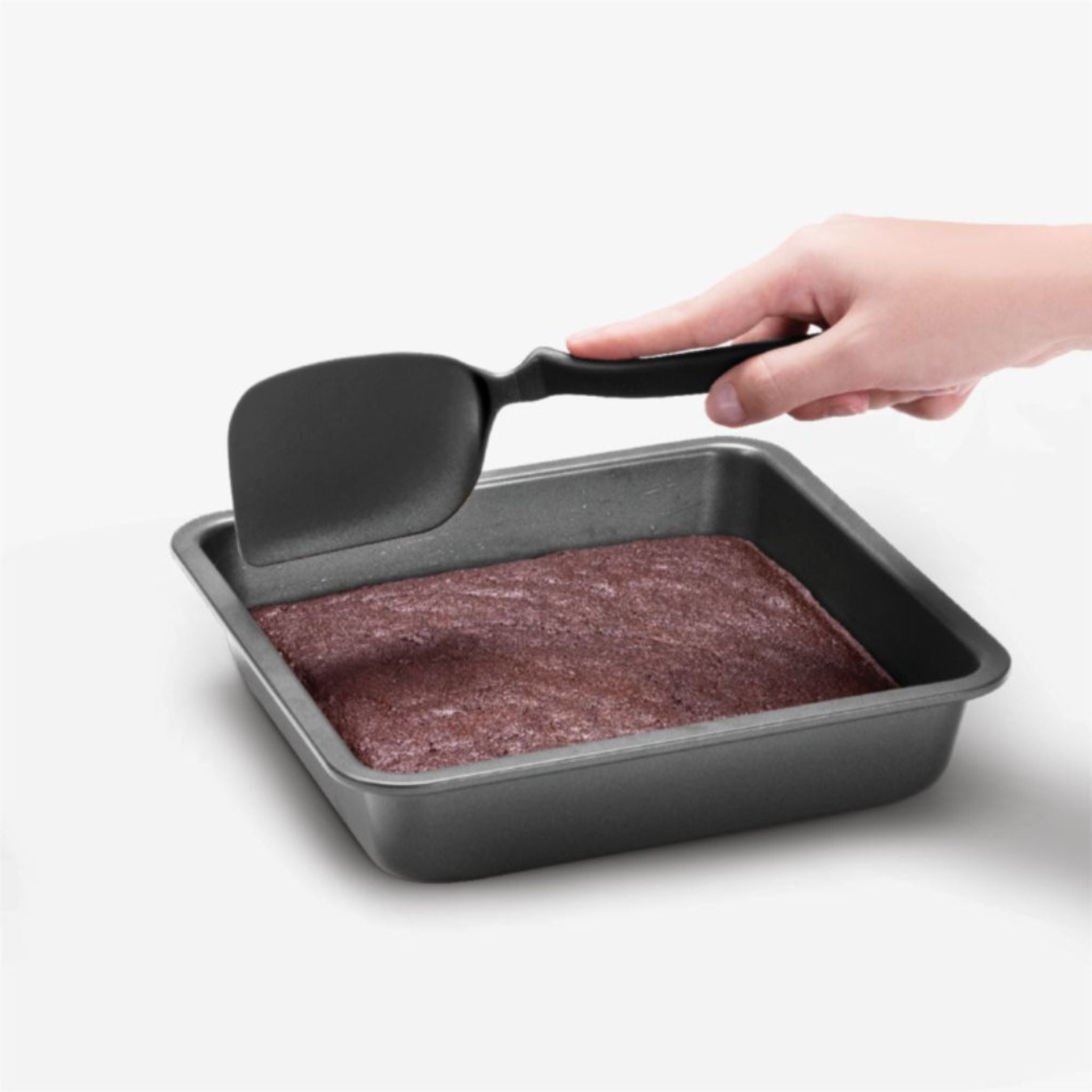 DreamFarm Nylon Turner Spatula - Mini Chopula for Non-Stick Cookware - Black (SH DFCU3512 BK) - Perfect for Flipping Pancakes, Eggs & Delicate Foods