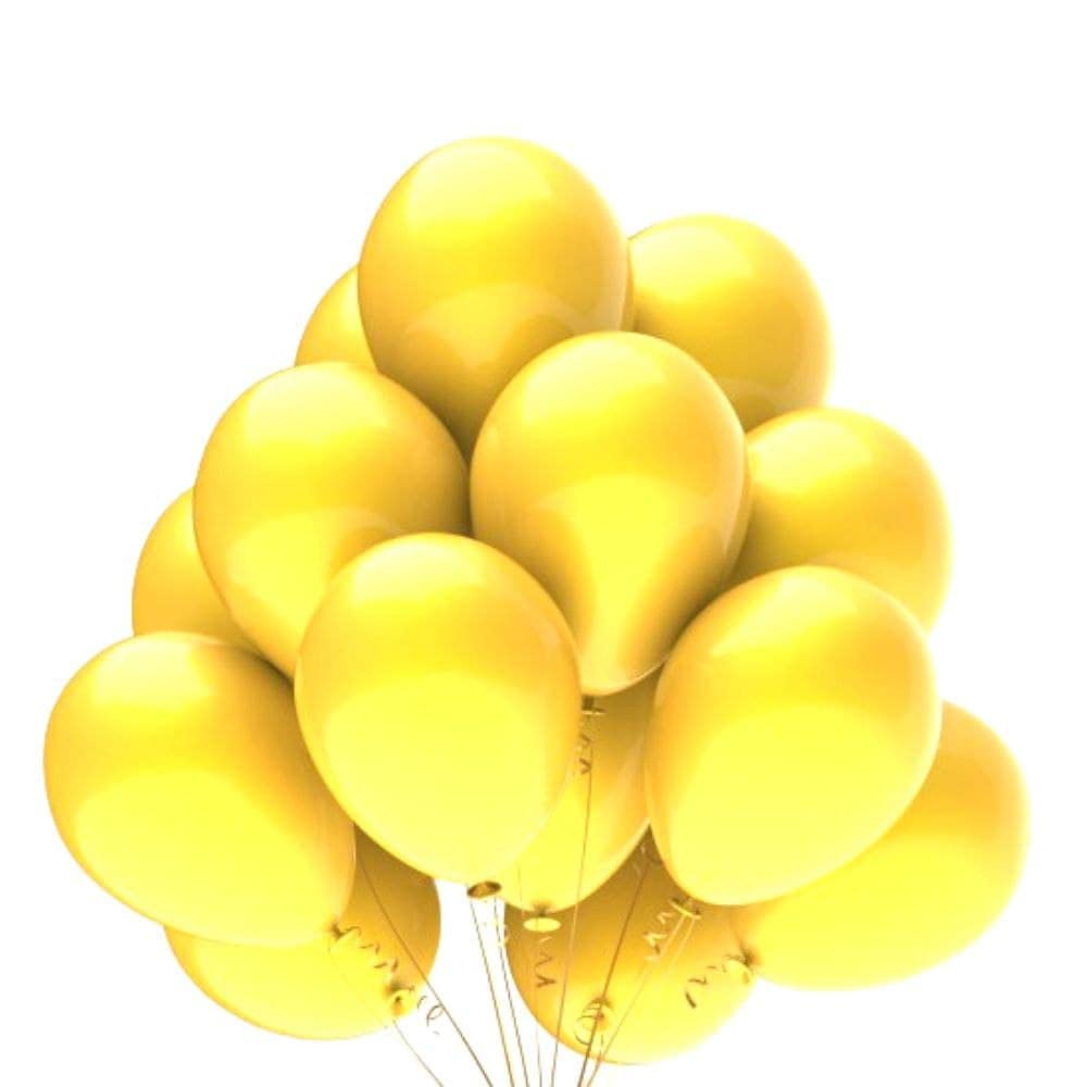 25PCS 12 Inch Mustard Yellow Balloons - Premium Latex Party Balloons for Birthday Decorations, Baby Showers, Graduations & Wedding Parties (Light Yellow, Pack of 25)