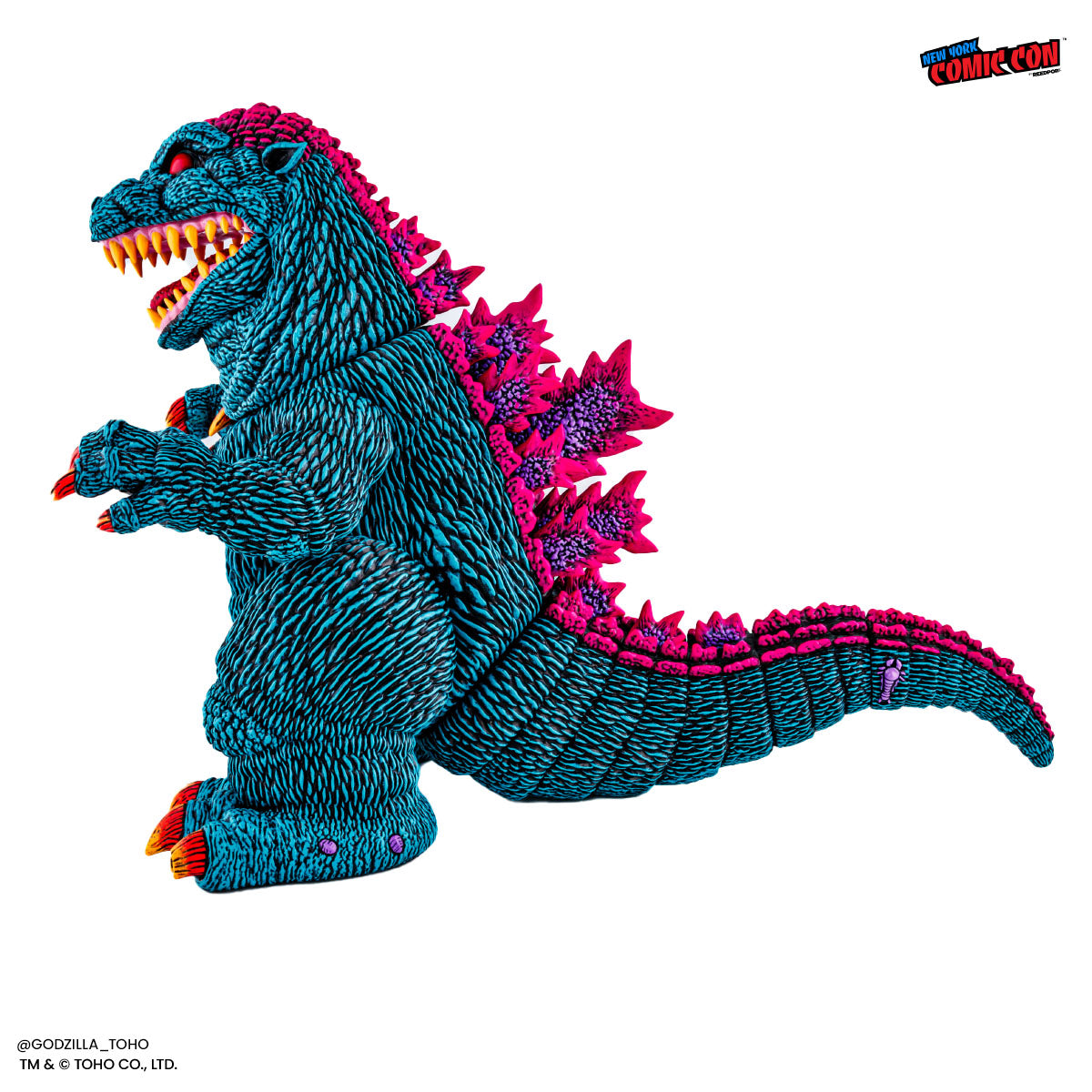 Godzilla Designer Vinyl Figure by James Groman - Psychedelic Variant Collectible Toy | Perfect for Anime Fans, Pop Culture Collectors & Home Office Decor