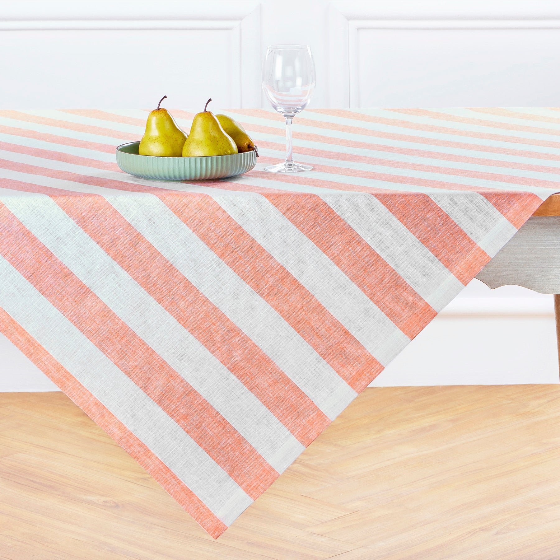 Grey and White Cabana Stripe