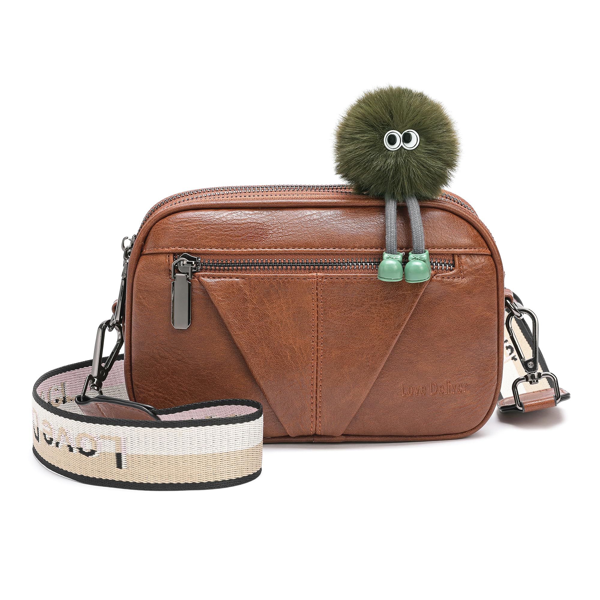 Stylish Small Square Crossbody Bag for Women - Trendy Love Deliver Shoulder Purse - Perfect for Date Night, Shopping & Travel