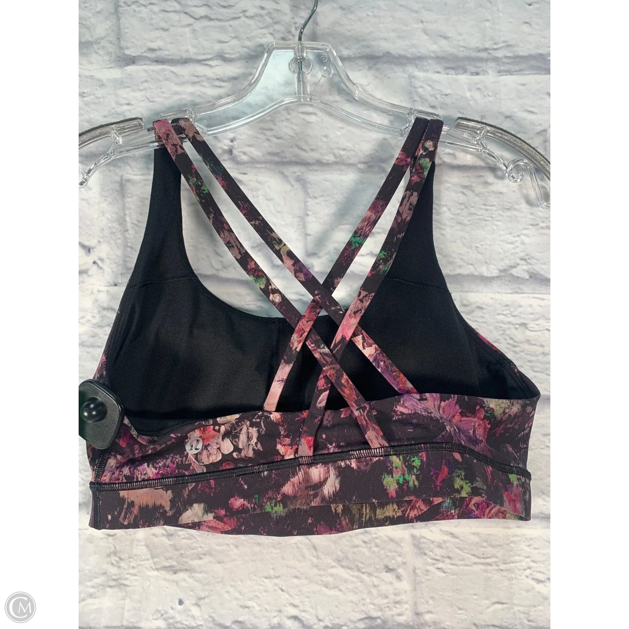 Lululemon Green & Purple Athletic Sports Bra for Women - Medium Size - Perfect for Yoga, Running & Gym Workouts