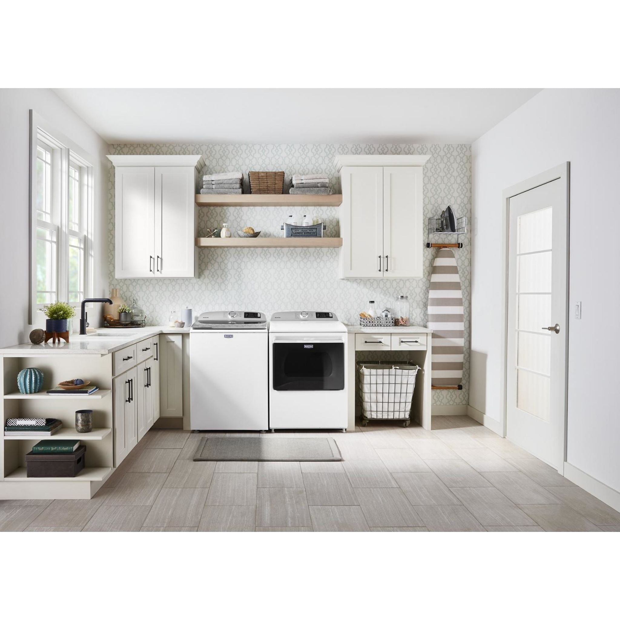 Maytag YMED6230HW 7.0 Cu. Ft. White Electric Dryer - Energy Efficient, Large Capacity for Family Laundry & Bulk Loads