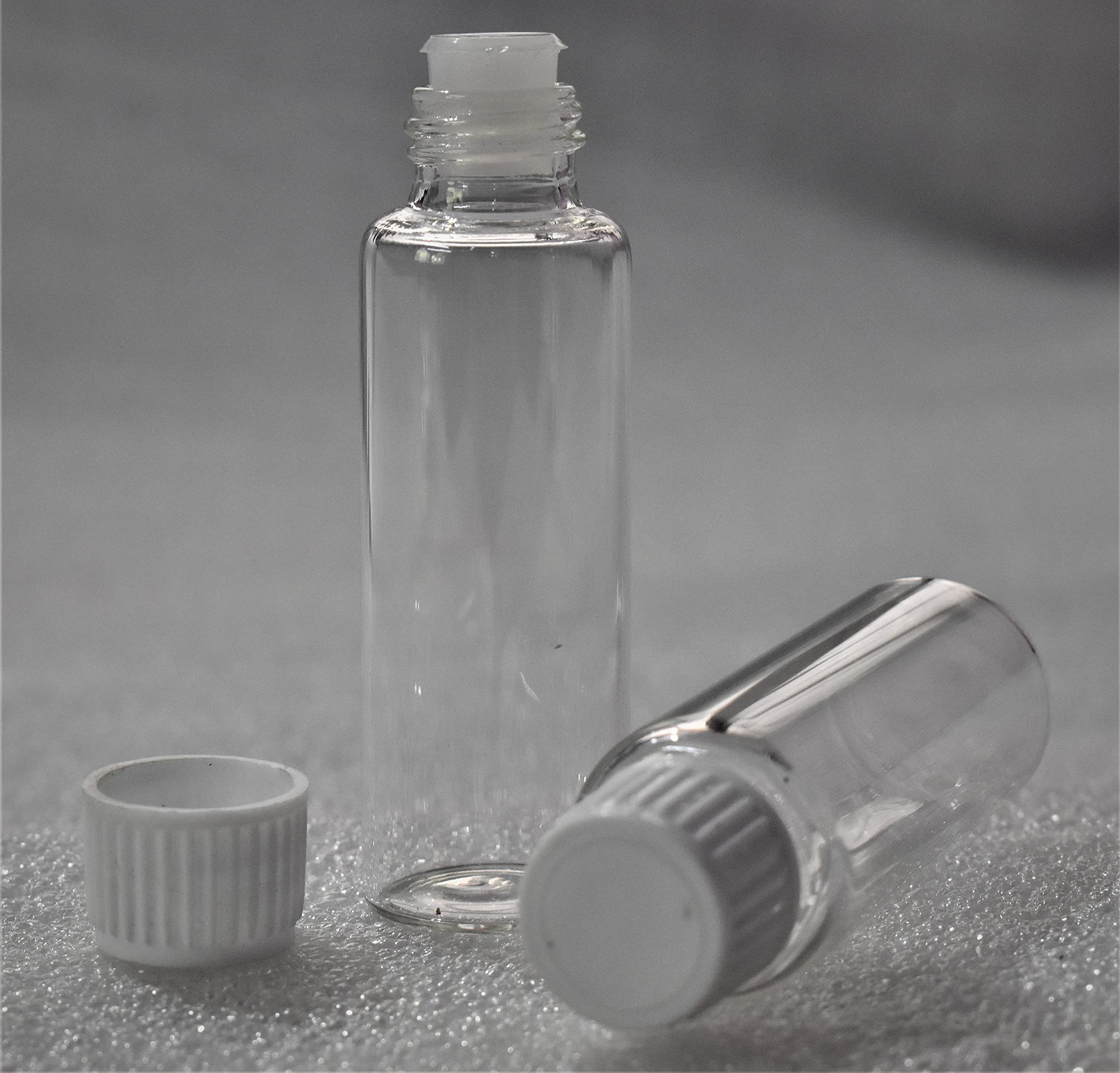 RITEDEAL 30ml Clear Glass Dropper Bottles (Pack of 10) - Type 1 Neutral Glass Essential Oil Storage Bottles with Leak-Proof White Screw Caps & Dropper Plugs - Perfect for DIY Essential Oils, Liquid Supplements, and Skincare Products