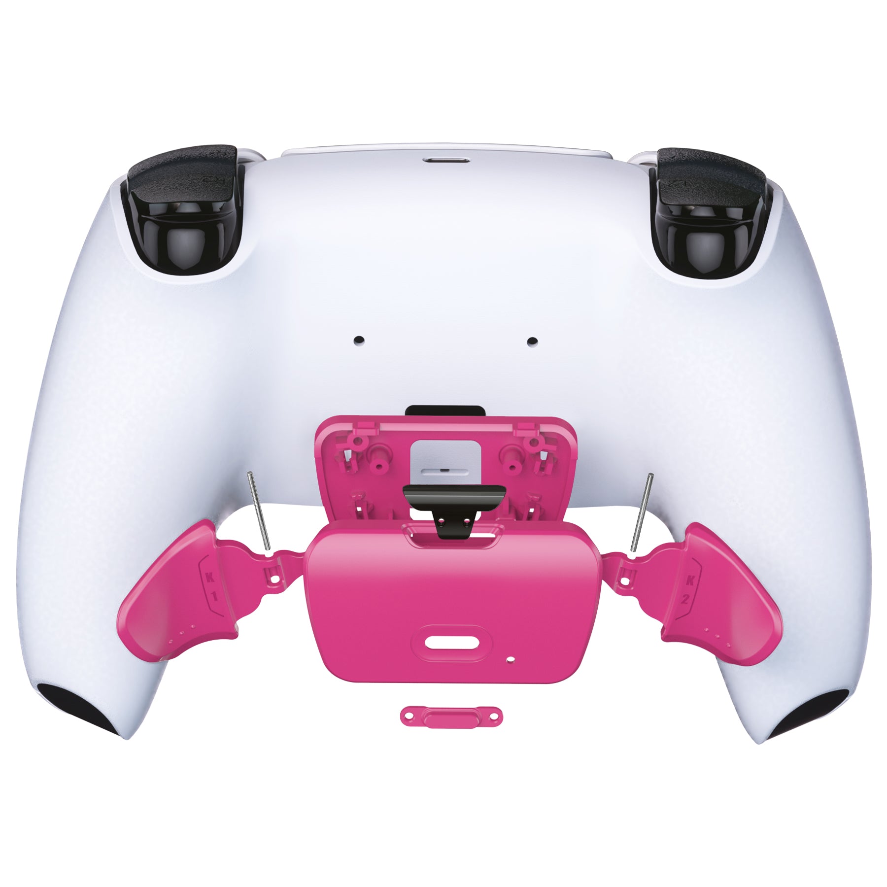 eXtremeRate Nova Pink Replacement Back Button Housing Shell for PS5 Controller - Compatible with K1 & K2 Models | DIY Custom Shell Kit (RISE Remap Board Not Included) | Perfect for Gaming Enthusiasts & PS5 Controller Modding