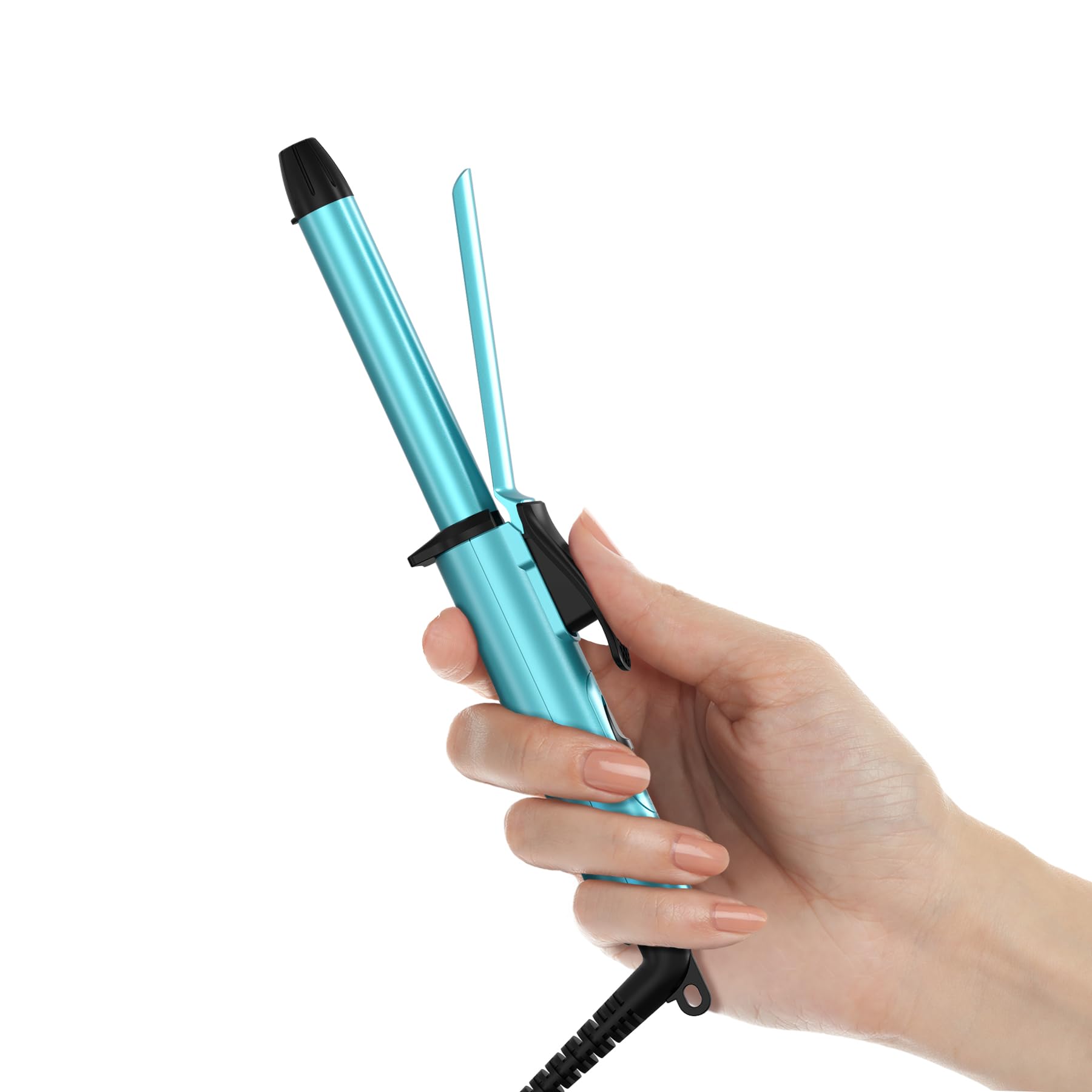 Travel Size Mini Curling Iron 1/2 Inch - Dual Voltage Ceramic Hair Curler for Short Hair with Keratin & Argan Oil - Compact Travel Hair Styler with Storage Bag - Perfect for On-the-Go Styling, Vacations & Quick Touch-Ups