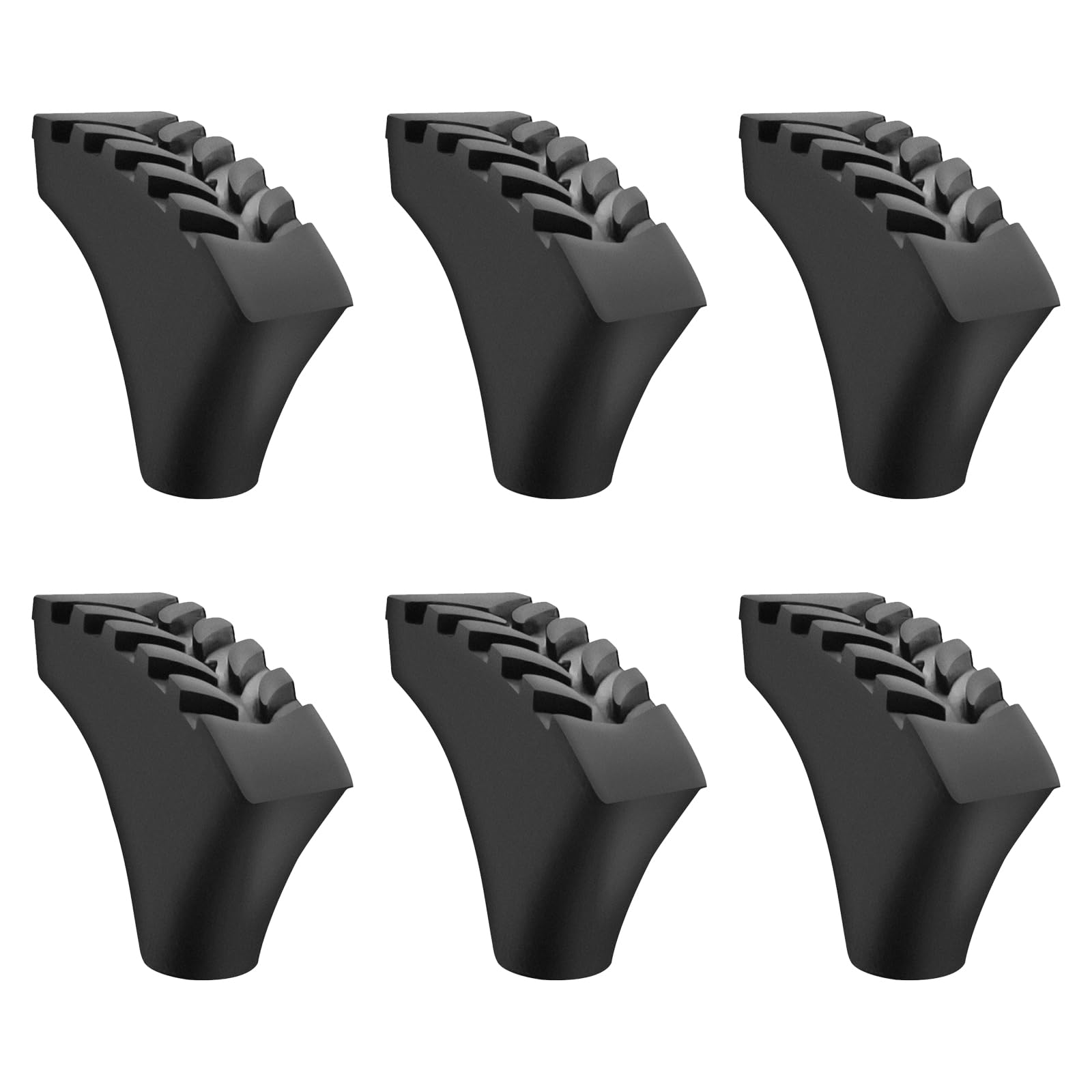 6Pcs Trekking Pole Tips - Durable Rubber Replacement Tips for Hiking & Walking Sticks | Fits Most Trekking Poles | Perfect for Mountain Hiking, Trail Walking & Outdoor Adventures by Inscool