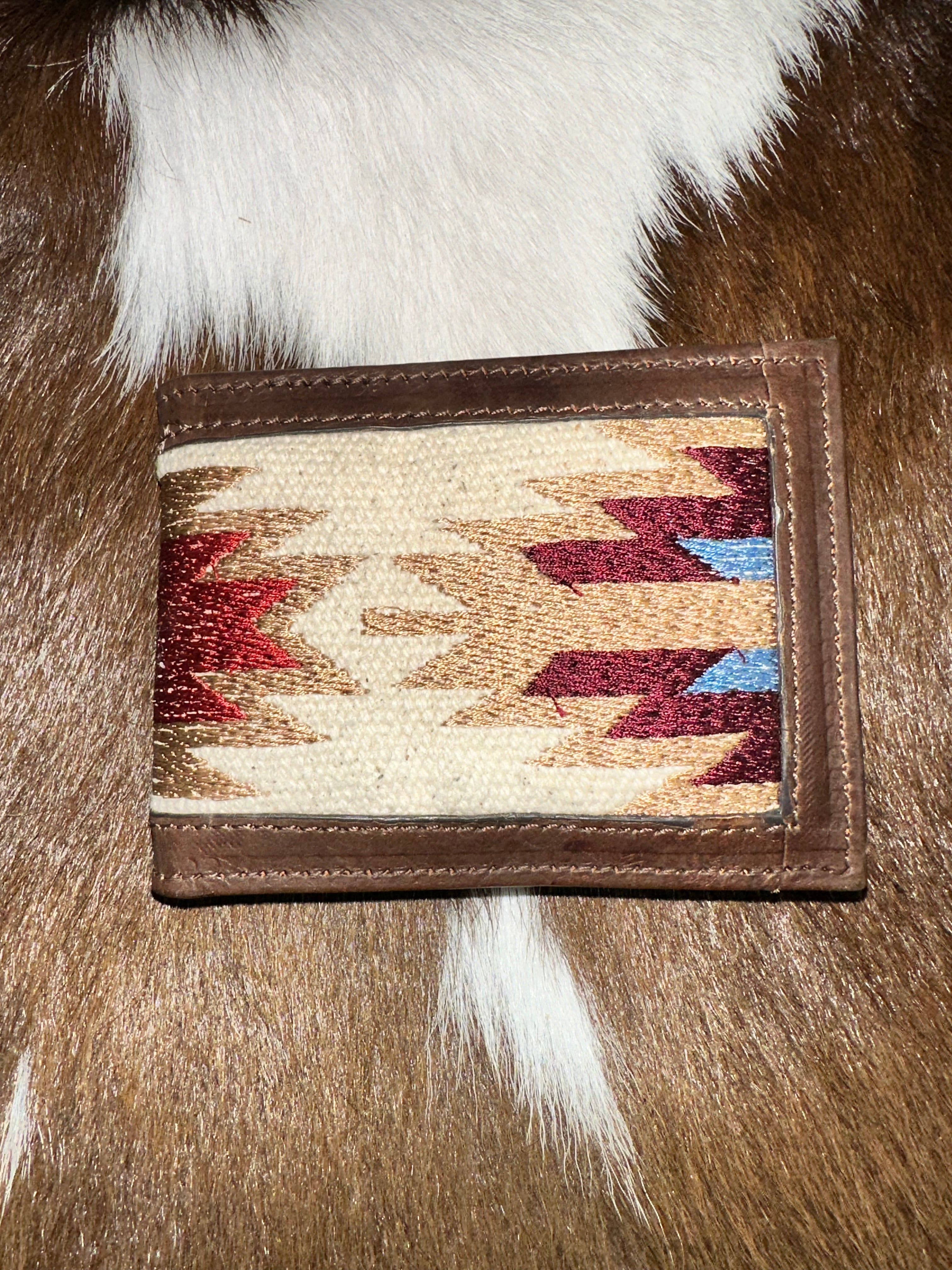 Aztec Brown Rugged Leather Wallet for Men - Durable RFID Blocking Bifold Wallet for Travel & Everyday Use