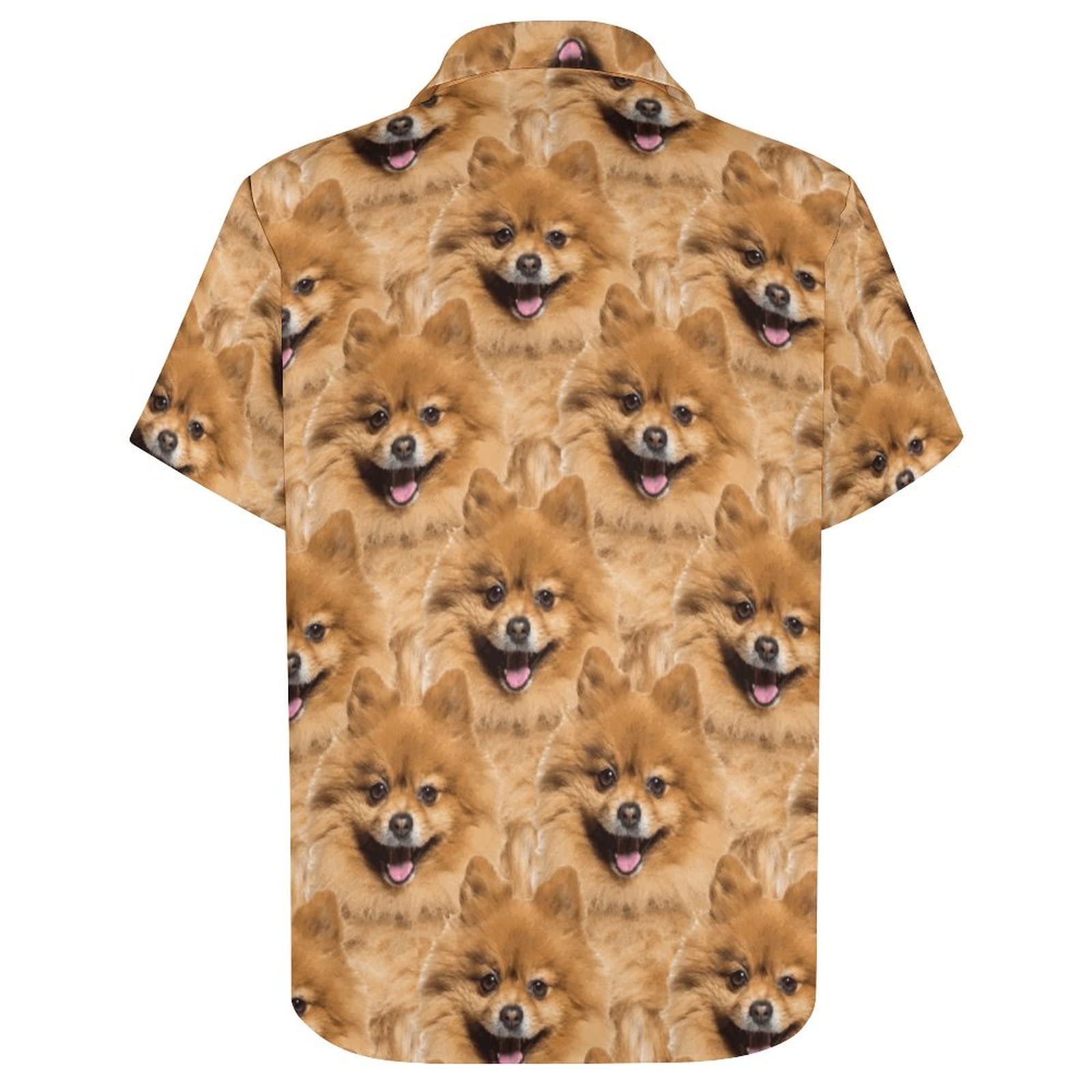 Custom Hawaiian Shirt with Personalized Photo Print for Men - Casual Summer Shirt for Boyfriend, Husband or Father - Beach Vacation, Luau Party & Tropical Getaway