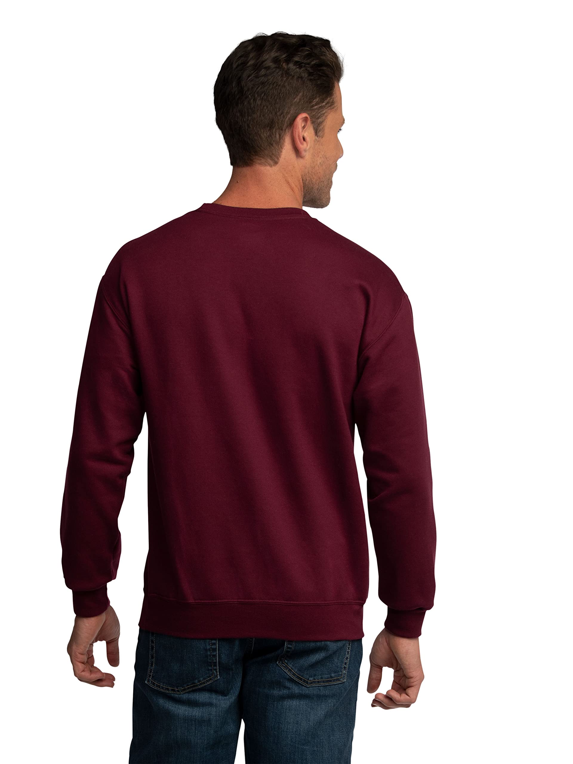 Fruit of the Loom Men's Moisture Wicking Eversoft Fleece Sweatshirt - Soft & Breathable Pullover for Gym, Running & Casual Wear