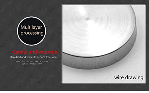 4PCS Stainless Steel Mirror Screws Cap - 18mm Diameter Flat Head Decorative Nails with Colloidal Particles for Sign Advertising (Brushed Silver) - Perfect for Retail Displays, Home Decor & Commercial Signage