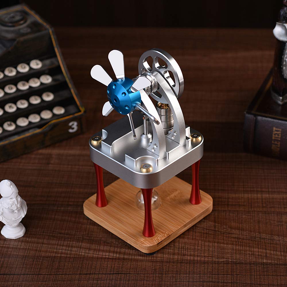 Sunnytech Hot Air Stirling Engine Motor Model Kit - Educational DIY Steam Heat Science Toy for Kids & Adults - Perfect for STEM Learning, Physics Experiments & Classroom Demonstrations
