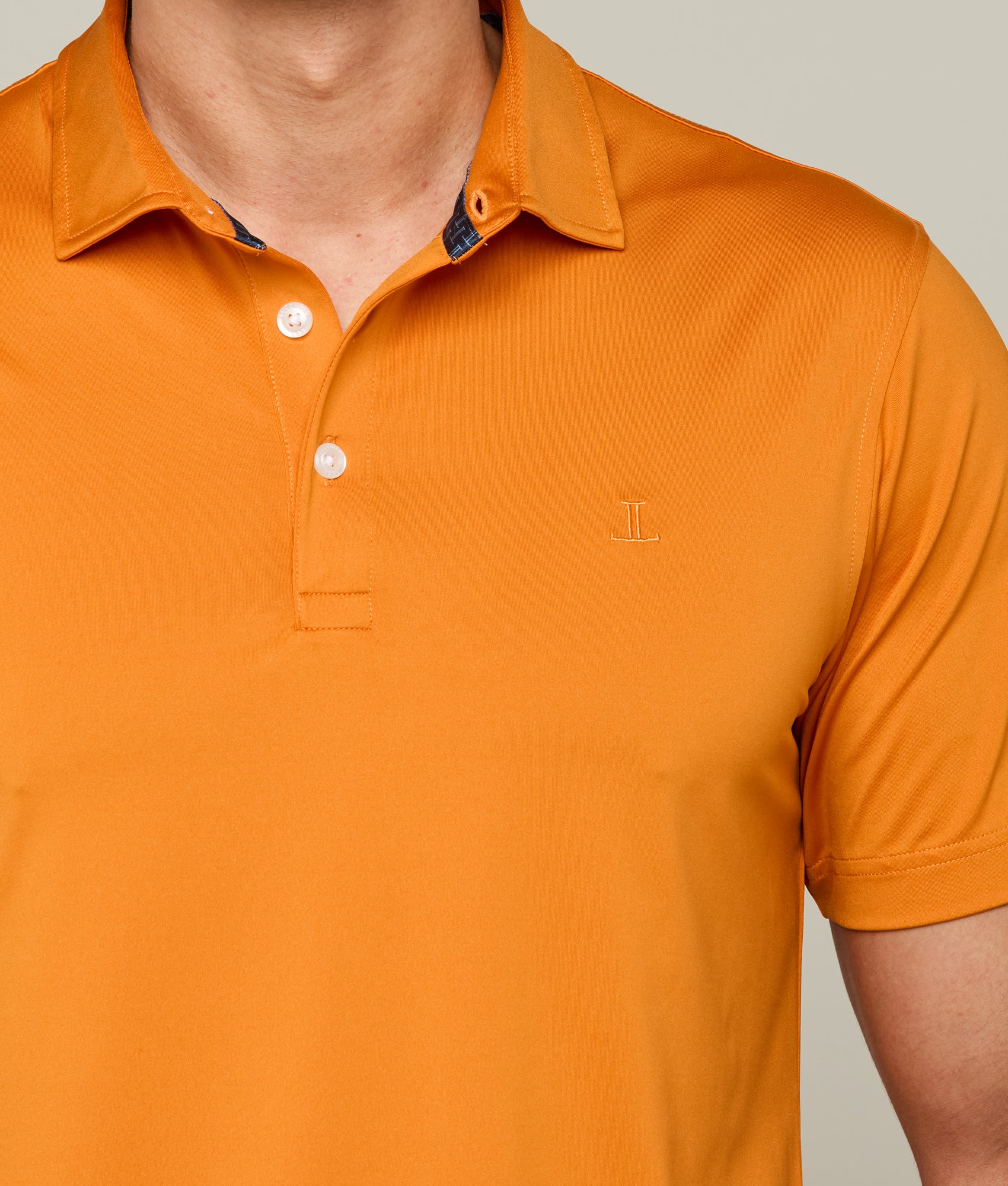 Lucchese Men's Golf Polo Shirt - UT Burnt Orange, Moisture-Wicking, Breathable & UV Protection - Perfect for Golf, Casual Wear & Outdoor Activities