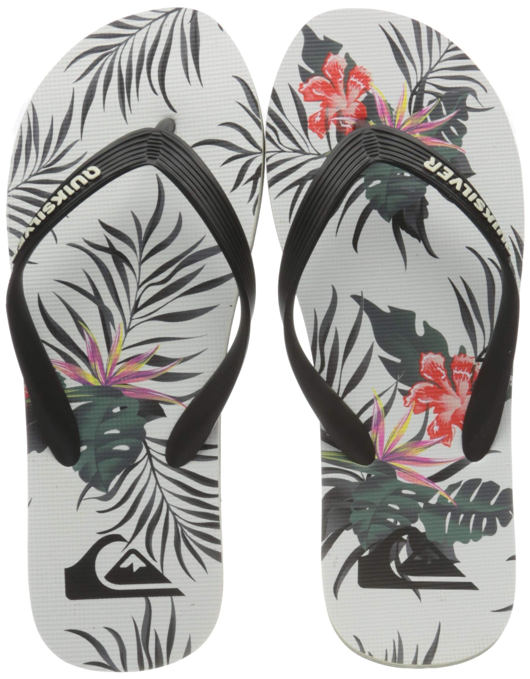 Quiksilver Men's Comfortable Flip Flops - Lightweight Beach Sandals for Summer, Pool, and Outdoor Activities