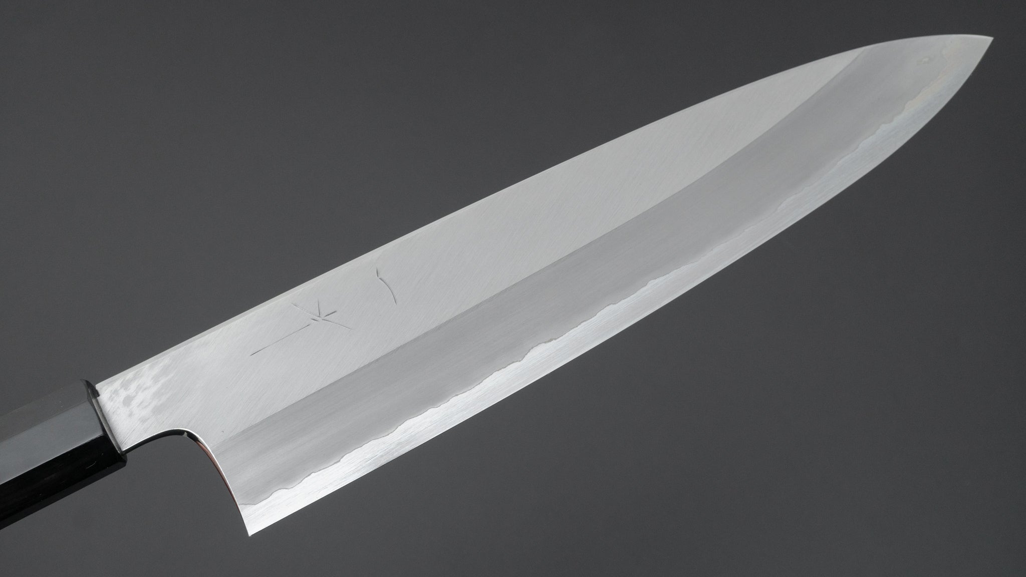 Premium Hitohira Togashi Blue #1 Stainless Steel Clad Gyuto Chef Knife 270mm with Ziricote Wood Handle - Professional Japanese Kitchen Knife for Slicing, Dicing & Meat Cutting