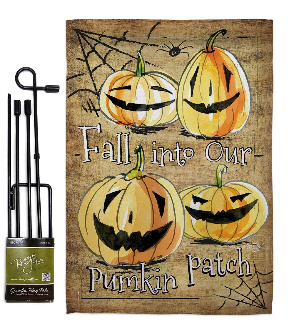 Halloween Pumpkin Garden Flag - Fall Decor for Yard & Home